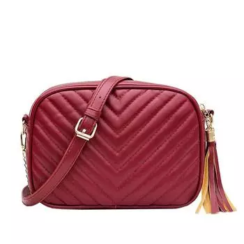 aliwood женская сумка из искусственной кожи с ромбовидной решеткой и кисточками, женская сумка на плечо, сумки с клапаном, брендовая маленькая женская сумка через плечо с цепочкой зелёный