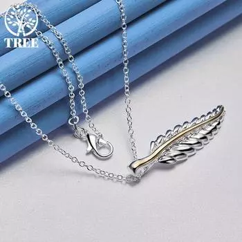 AliZero 925 пробы серебро кулон ожерелье для женщин свадебные модные украшения O-Chain