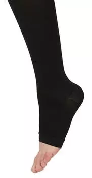 Alkea Unsilk 2 High Socks No Toes Elastic Stockings Black SS Size 20285