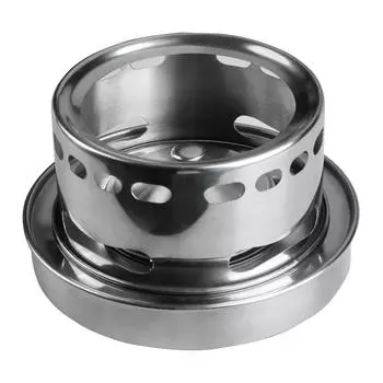 Алкогольная плита из нержавеющей стали на открытом воздухе, портативная горелка, печь, регулируемая огневая мощь, нержавеющая, антикоррозийная, для приготовления пищи, барбекю, кемпинга, пешего туризма, пикника