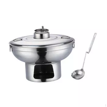 Алкогольный горшок для подогрева пищи, одноместный шведский стол для походного домашнего барбекю argent