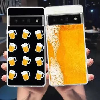 Алкогольный летний пузырь для Google Pixel 8 7 6 Pro 6A 5 4 5A 4A 3A XL 5G чехол для телефона силиконовый противоударный мягкий чехол из ТПУ Чехлы из ТПУ Pixel 5