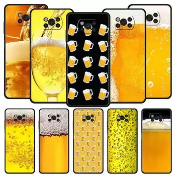 Алкогольный летний пузырь для Xiaomi Poco X5 Pro чехол для телефона Poco X4 X3 NFC F5 Pro F4 F3 GT M5 M4 Pro 5G M3 C51 C50 C55 чехол Poco X5