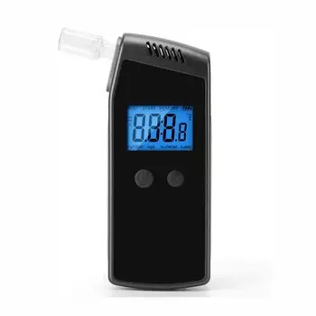 Алкотестер Алкотестер USB перезаряжаемый с 5 мундштуками Тестер алкоголя в выдыхаемом воздухе (черный)