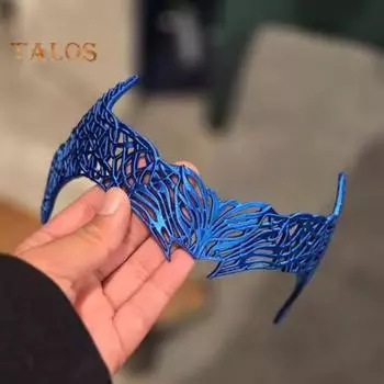 All Along Crown Легкий удобный материал для 3D-печати Тематические вечеринки Корона Тиара Аксессуары для волос синий