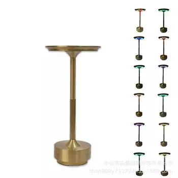 All-aluminum Touch Desk Lamp Cross-border I-shaped Led Bar Table Light Retro Night Light Bedroom Living Room Atmosphere Light 3 color touch золотой