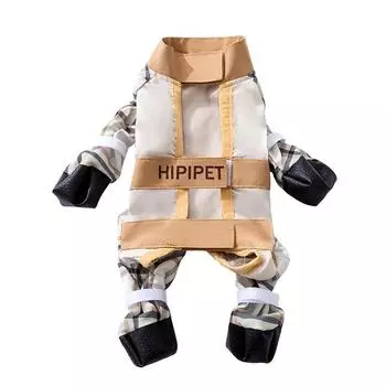 All-inclusive small and medium-sized dogs with feet go out waterproof and anti-dirty bag belly coat, pet clothes, dog dust pants S (recommended weight 3-3 kg)