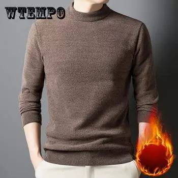 All Match Knitted Sweater, Men s Casual Warm High Stretch Crew Neck Pullover Sweater for Men Fall Winter M