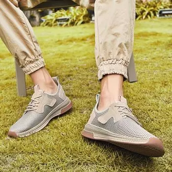 All-match Mens Sneakers Antiskid Men Casual Footwear Breathable Fashion Outdoor Walking Shoes 2024 Luxury Brand New Men s Flats 38 чёрный