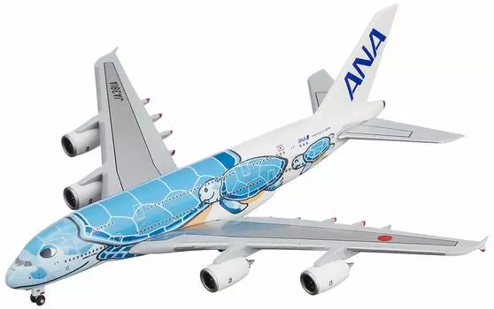 All Nippon Airways Trading A380 JA381A ANA Blue Finished Product Limited 1/500
