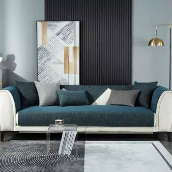 All Seasons Chenille Jianya Multicolor Sofa Cushion Modern Simple Thin Non-Slip Sofa Cushion Cover 70*70