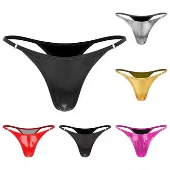 Всесезонные стринги с пайетками, сексуальное нижнее белье, трусики с низкой талией M