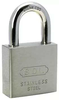 All Stainless Steel Lock Same Key 30mm Set of 6 SOL-HARD No.3500