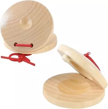 AllBright Castanet Музыкальный ритм для детей Инструмент, Деревянный, Сольный концерт, Выступление, Ансамбль, Образование, Обучение, (коричневый) коричневый