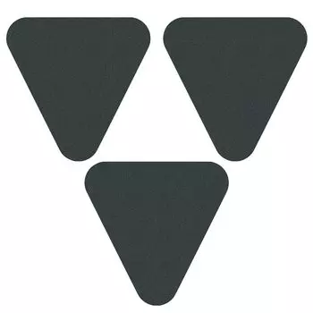 AllBright Guitar Set of Black Ultra-thin Picks, 0.25mm, Triangle, 3,