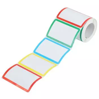 AllBright Name Label Label Sticker Name Tag Label Рукописная наклейка Наклейка Классификация Организующая маркировка 4 цвета Набор из 300 шт.