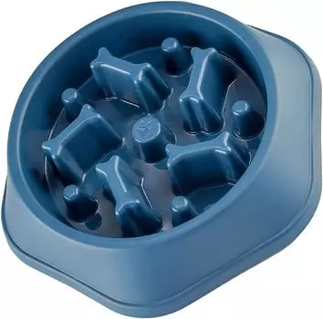 AllBright Pet Food Prevents Quick Medium Large Tableware Bowl, Bowl, Eating, Dogs, Cats, Non-Slip, Dogs, Dogs, (Navy)