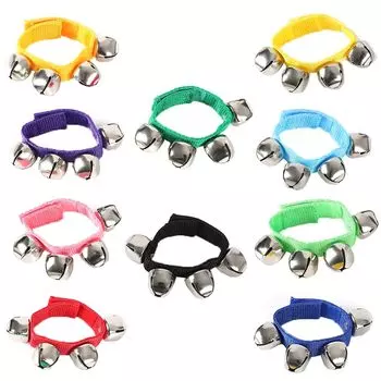 AllBright Ring Bell Wrist Bell Bell Set of 10 Musical Instrument Handbell Event Karaoke Party Music