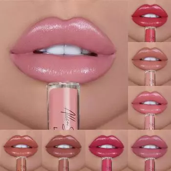 Allen Shaw Creme Cream Lip Gloss Долговечная водостойкая антипригарная губная помада с антипригарным покрытием 1#