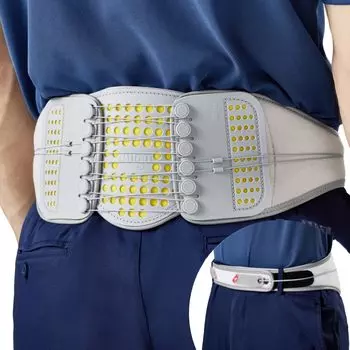 Allgu SS BELT Спортивная поддержка Запатентованный гольф-наклонный шкив для таза Включает в себя мобильный пояс для сумки, структуру, опору, осанку, туловище, белый