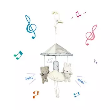 ALLMIRA Детское кресло для коляски Установка игрушки Выход на улицу Веселая машинка Игрушка для малышей Игрушка для малышей и (Светло-синий) (Медведь Кролик)