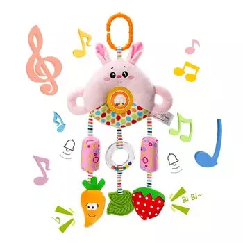 ALLMIRA Детское кресло для коляски Установка игрушки Выход на улицу Веселая машинка Игрушка для малышей Игрушка для малышей (розовый) розовый