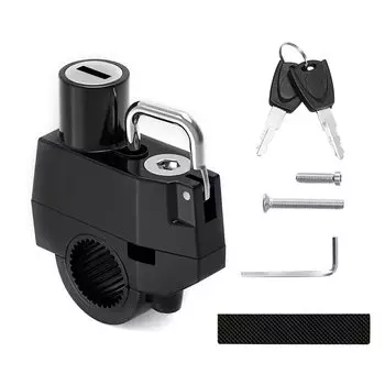 ALLMIRA шлем из троса для мотоцикла, совместимый с ключом и специальным универсальным передним замком для электромобиля, в комплекте, замок,