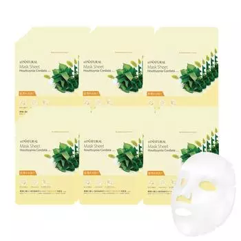 allNATURAL Sheet Mask DK Dokudami 30 шт. Face Pack Sheet Mask большой емкости для чувствительной кожи Увлажнение сухой кожи All-Natural (Содержит