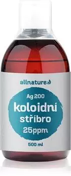 Allnature Koloidn Stbro Ag200 25 частей на миллион нежный тонизирующий лосьон TU прозрачный