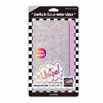 ALLONE Фетровый чехол для Nintendo Switch Lite Стильный Милый Ударопрочный Компактный Легкий Карманный Японский Производитель VL Фиолетовый #Unipo