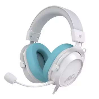 Allone Проводная игровая стереогарнитура 16 x x 22 с шумоподавляющим микрофоном и функцией отключения, Белая, 9.7 см, Киберспорт, Подавление шума, Функция, Легкая, ALG-GMHS7WH белый