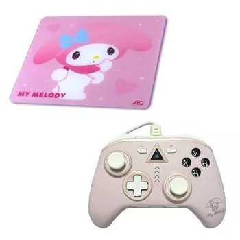 Allone Sanrio Characters My Melody игровой стеклянный коврик для мыши ПК контроллер набор x 9 x 33 см компьютерная игра закаленное стекло розовый функция быстрого огня проводной розовый