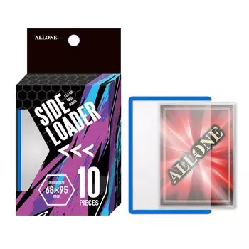 Allone Side Loader 10 Pieces Blue 70 x 100mm Card Sleeve Protects and Stores from Scratches and Dirt Also Can Be Used to Mail Trading and Flea Market синий