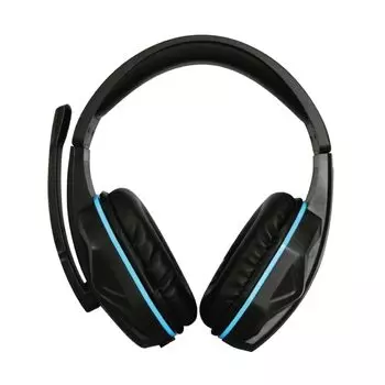 Allone Stereo Gaming Headset BK 21.1 x 9.3 x 24.1cm Game Silicone Material Microphone On/Off Switching Lightweight Voice Chat Black ALG-GSGHK