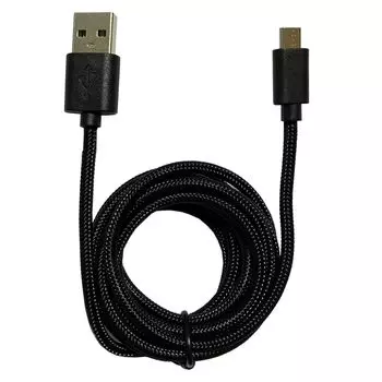 Allone Strong зарядный коммуникационный кабель для PS4 Black Game Reinforced Play, простой в установке контроллер, 1,5 м, сетка, зарядка, ALG-P4SCJK