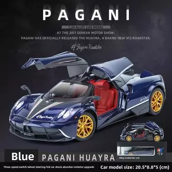 Alloy 124 Scale Car Model Toy Sound Light Children Playroom Decor Gift Festival