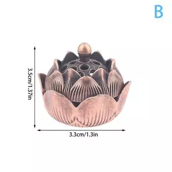 Alloy Lotus Incense Burner Lotus Incense Censer Archaic Copper Sandalwood House Furnishings Home Office Decoration
