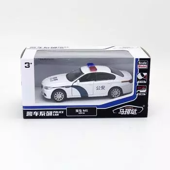 Alloy M5 Car Model 136 Scale Police Emergency Vehicle For Collectors Kids