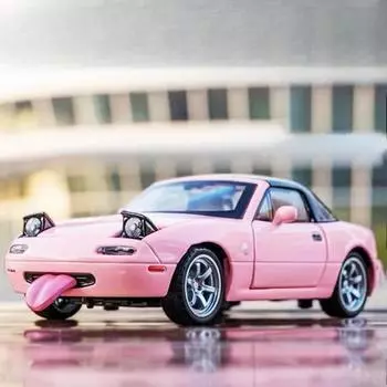 Модель автомобиля из литого сплава, миниатюрная игрушечная машинка, коллекция игрушек со звуком и светом, детский подарок