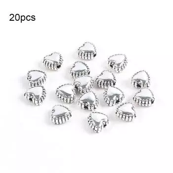 Alloy Silver Love Flower Butterfly Loose Bead Accessories Diy Retro Earrings Bracelet Necklace Making Material