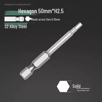 Alloy Steel Magnetic Hexagon Electric & Air Screwdriver Bit Set