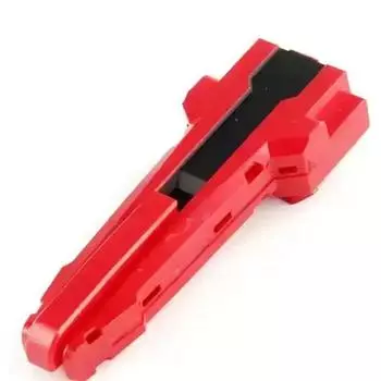 Alloy Transmitter Handle Spinning Tops Fighting Gyro New Combat Gyroscope Children Type B-Red