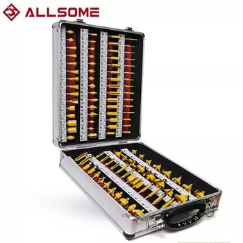 ALLSOME 100 шт./компл. 1/4-дюймовый хвостовик из карбида вольфрама фреза для деревообработки HT1192