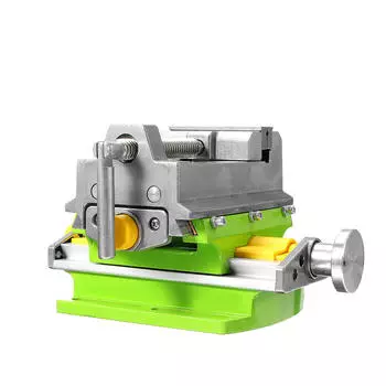 ALLSOME 3-дюймовые тиски с перекрестными направляющими, тиски, составной стол, рабочий стол, скамейка из сплава Alunimun, корпус для фрезерного сверления HT2878 зелёный