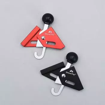 Allsome 6/8 мм наперсток для палатки, инструмент для поддержки палатки, инструмент для кемпинга на открытом воздухе, регулируемый наперсток для тента, сферический наперсток для палатки, алюминиевый сплав красный