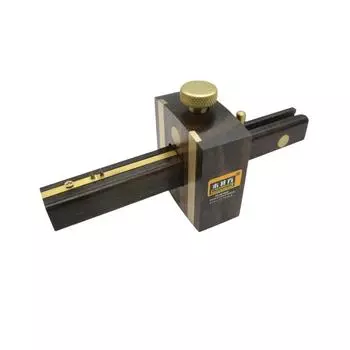 Allsome 8-дюймовый скребок для резки винтов, эбеновое дерево + чистая медь, износостойкий плотницкий инструмент для деревообработки