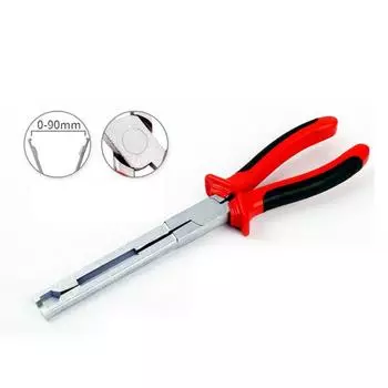 Allsome 9-дюймовые плоскогубцы для свечей накаливания с прямыми губками, плоскогубцы для разъема свечей накаливания, инструмент для снятия свечей накаливания для ремонта дизельных двигателей с ручкой TPR красный