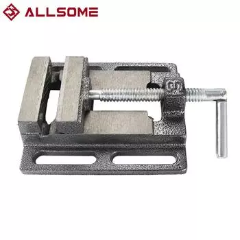 Allsome Drill Press Vise, 3-дюймовая ширина губок портативные тиски для сверлильного станка
