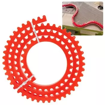 ALLSOME Новые Деревообрабатывающие Специальные Фасонные Полосы Профилирующие Полосы Гибкие Кривые Шаблоны Направляющие Вспомогательные Инструменты Для Резки Деревянных Досок Фиксированные 1M красный