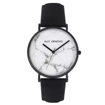 ALLY DENOVO Часы женские из кожи Carrara Marble 36 мм [ALLY DENOVO]